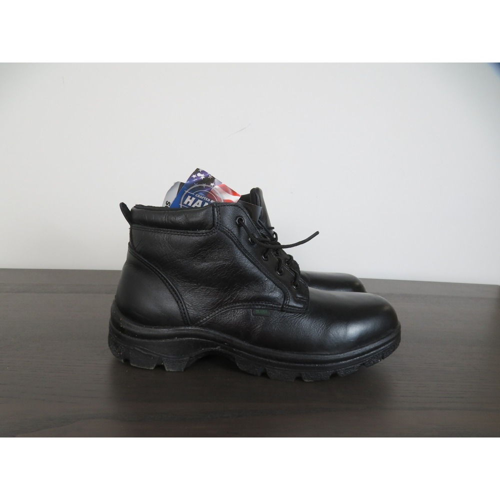 Thorogood Soft Streets Boots Mens Size 11.5 Black Leather Chukka Plain Toe USA